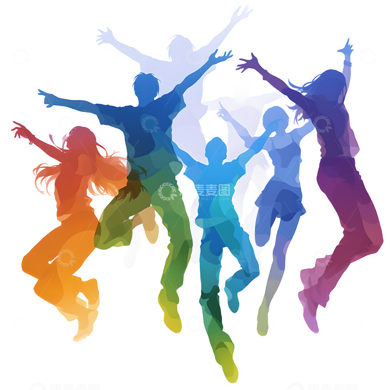 青年节剪影风格素材