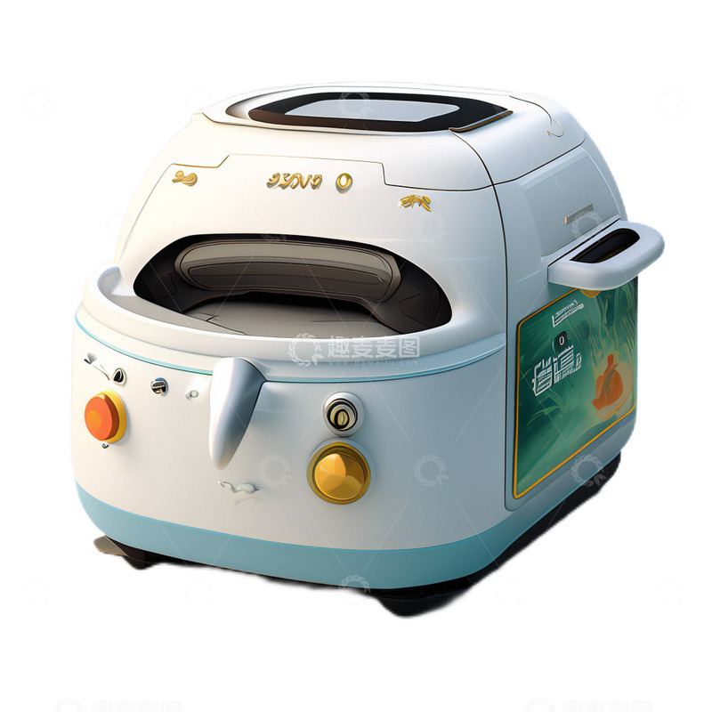 高清大图下载【趣麦麦图】3D立体卡通可爱电饭煲电器