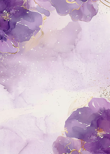 紫色鎏金花朵背景