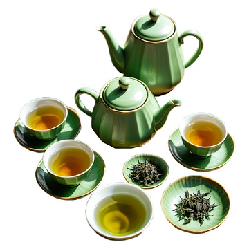 茶叶茶杯茶壶组合