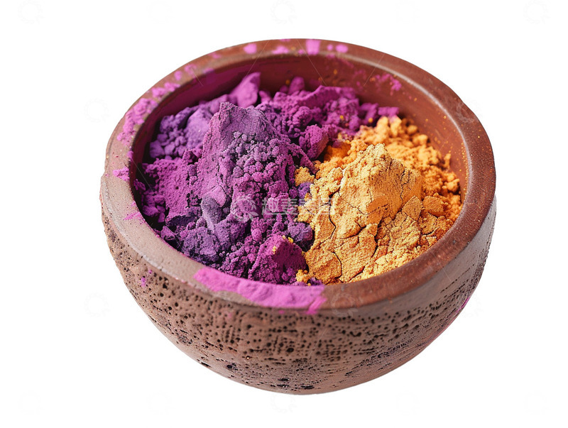 高清大图下载【趣麦麦图】一碗双色颜料