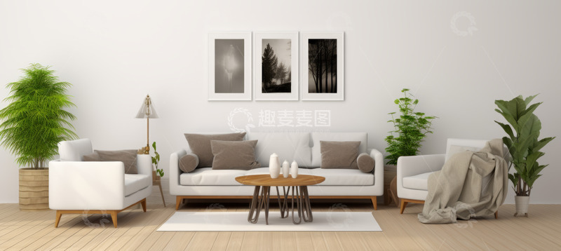 家装简易装饰品大促灰色banner