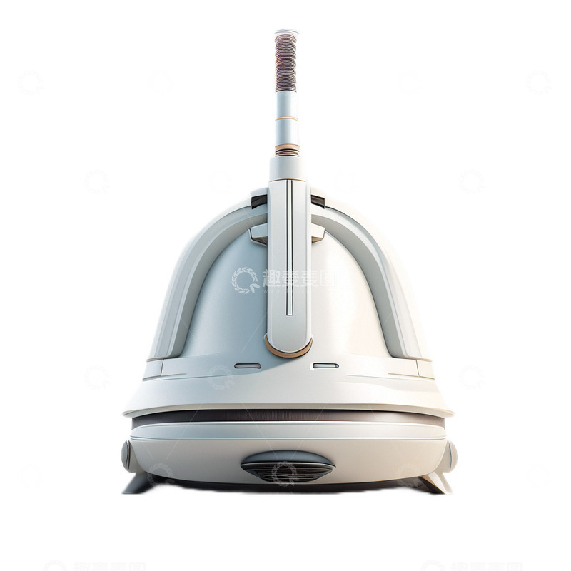 高清大图下载【趣麦麦图】3D立体卡通吸尘器机器白色