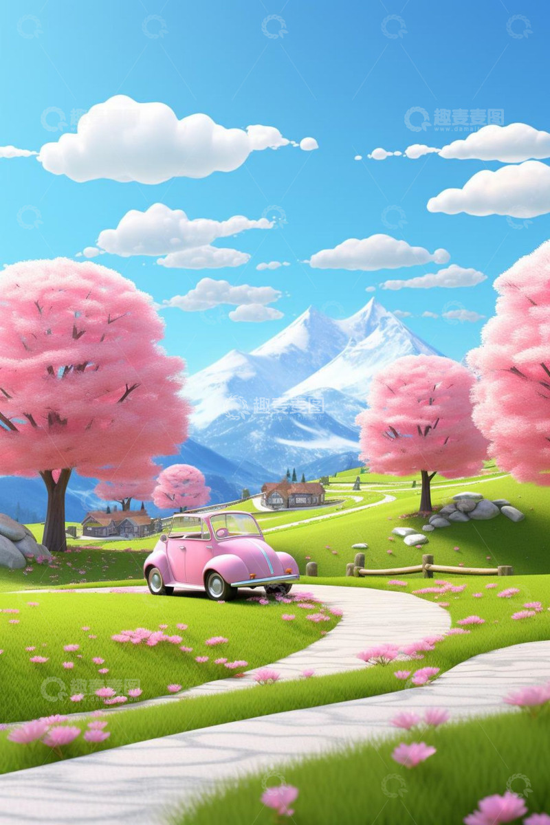 春天电商活动背景