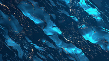 蓝金色海洋纹理背景