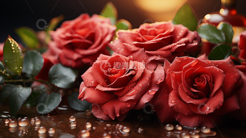 高清大图下载【趣麦麦图】一束红色玫瑰花