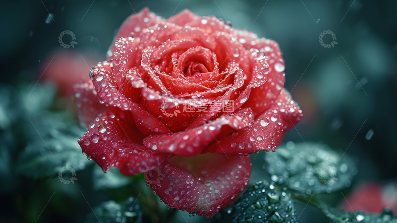 高清大图下载【趣麦麦图】粉色玫瑰花花瓣植物花朵