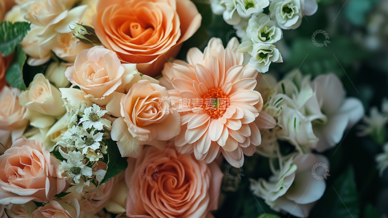 高清大图下载【趣麦麦图】玫瑰花海报背景