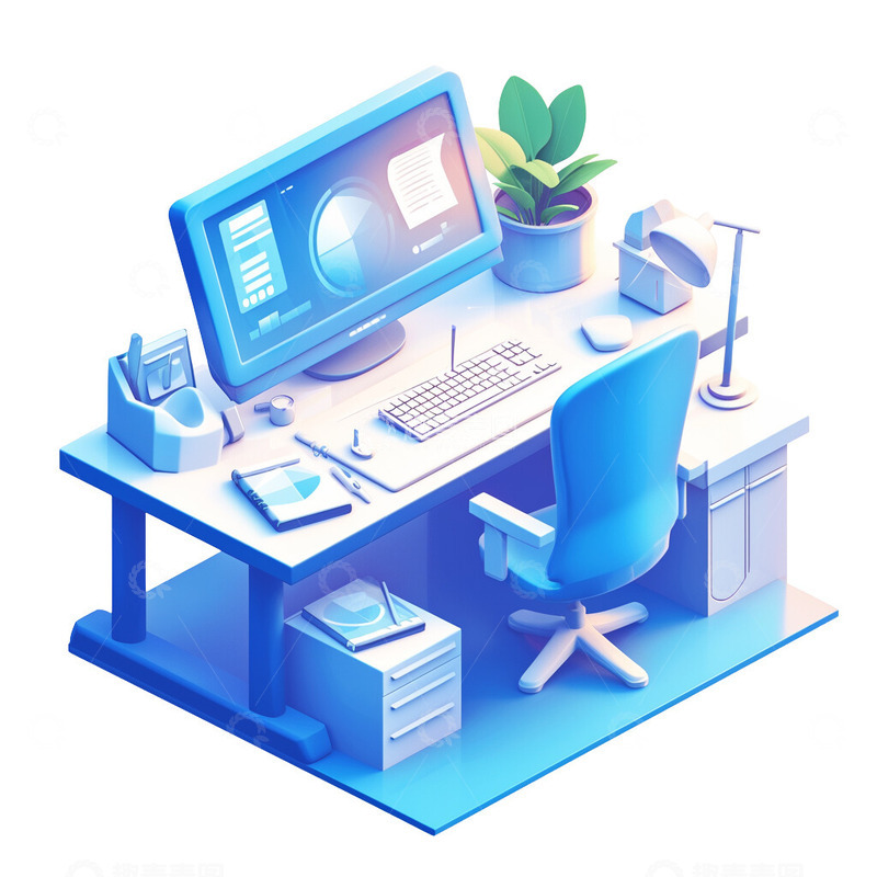 高清大图下载【趣麦麦图】办公室办公一角