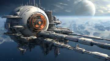 未来空间站宇宙飞船