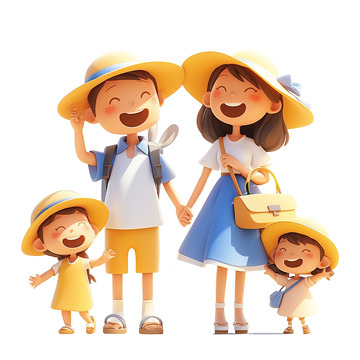 一家人在户外郊游2