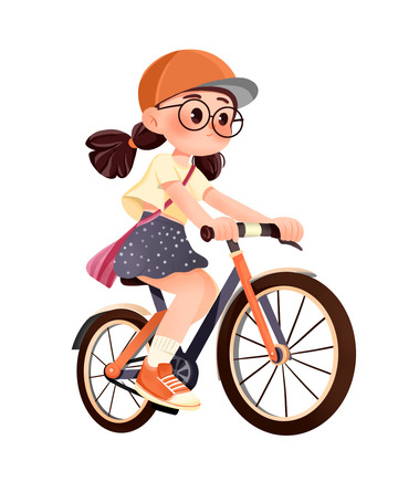 春游人物小女孩