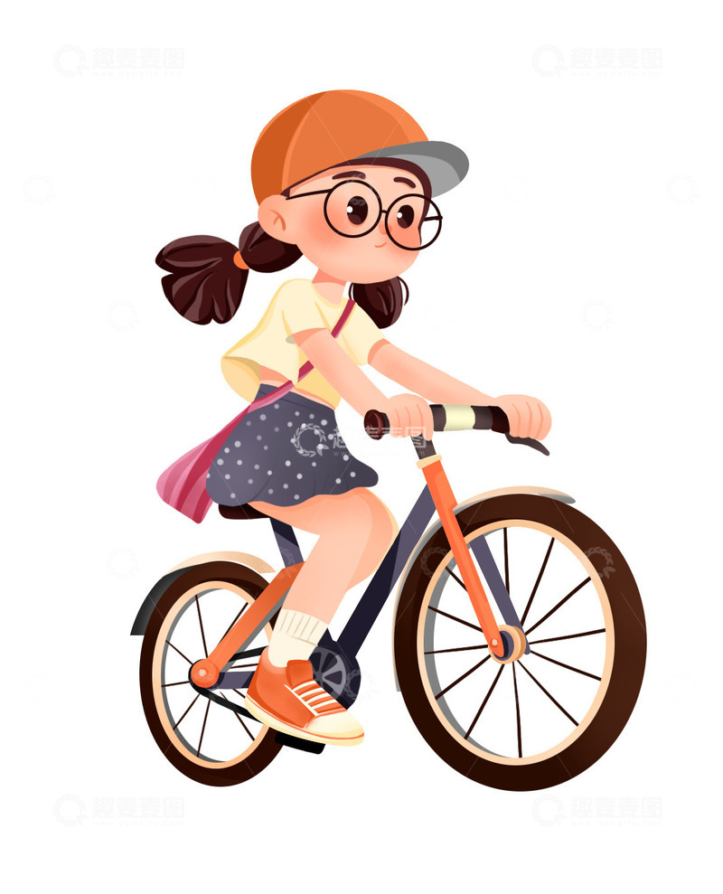 春游人物小女孩