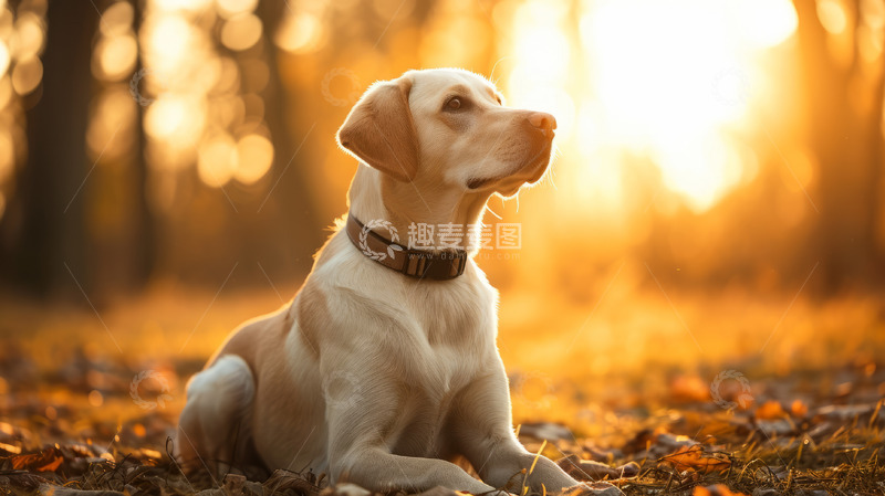 高清大图下载【趣麦麦图】-小狗户外宠物动物