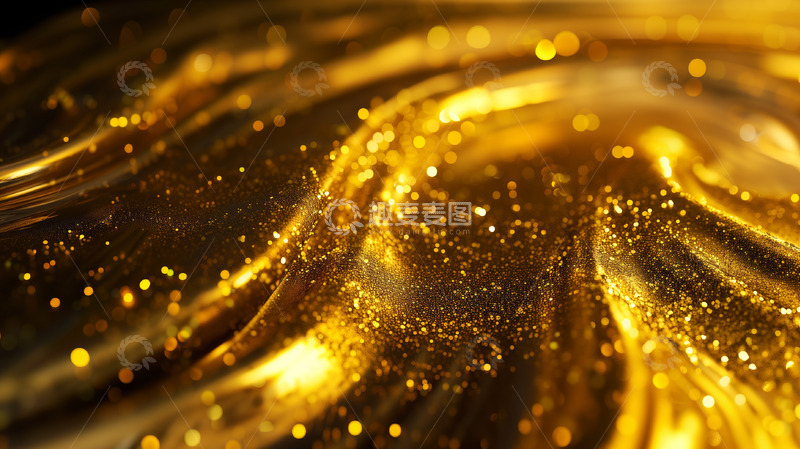 高清大图下载【趣麦麦图】金色动感线条科技互联网展会背景展板