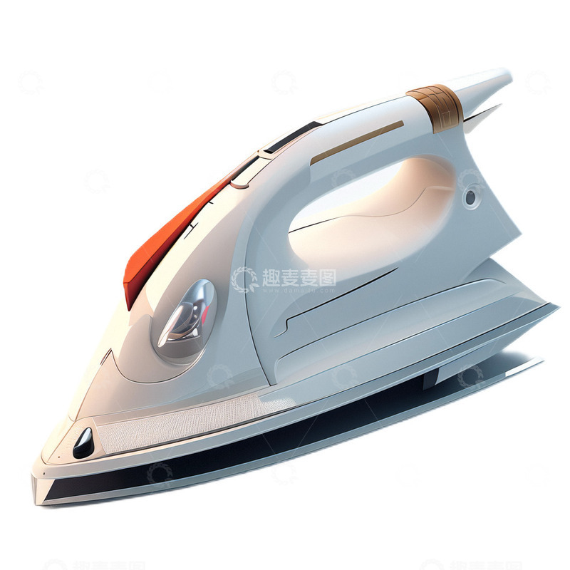 高清大图下载【趣麦麦图】3D立体卡通熨斗熨烫电器