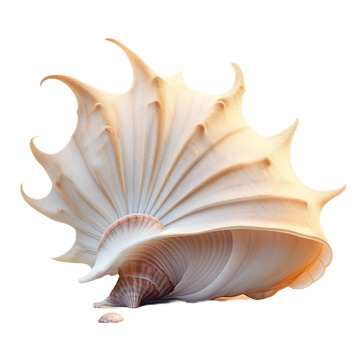 3D立体卡通贝壳海螺夏日