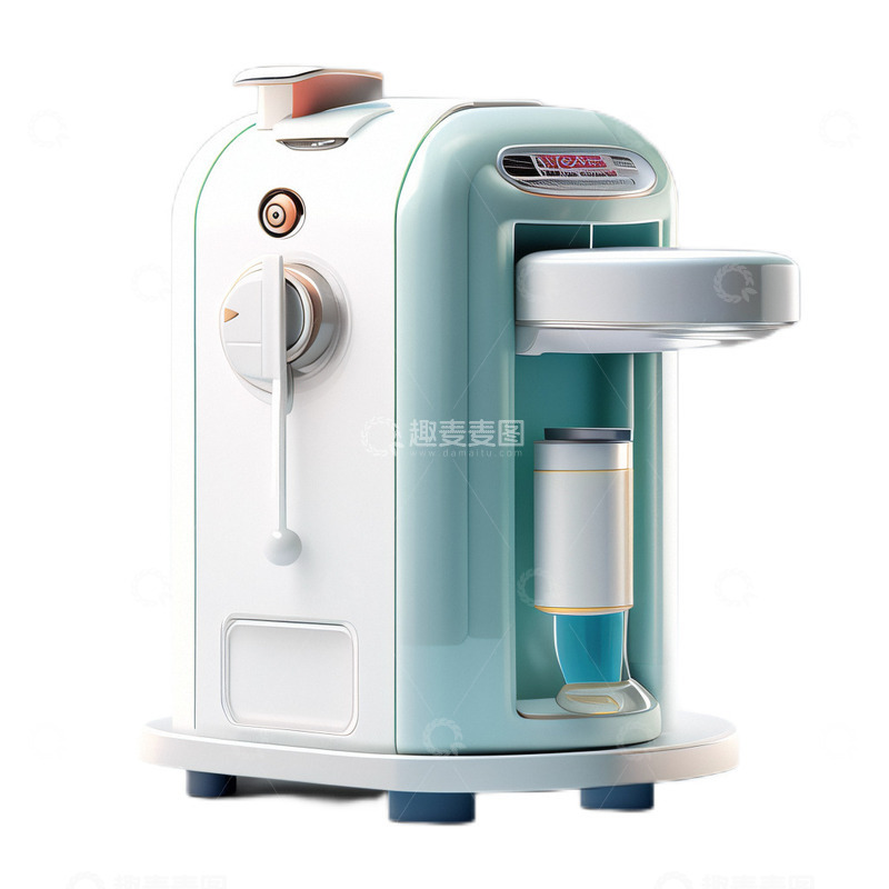 高清大图下载【趣麦麦图】3D立体卡通可爱饮水机饮水