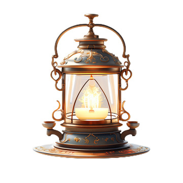 3D立体卡通油灯欧式照明旅行手提