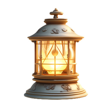 3D立体卡通油灯欧式照明