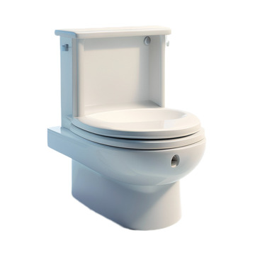 3D立体卡通马桶卫生间白色