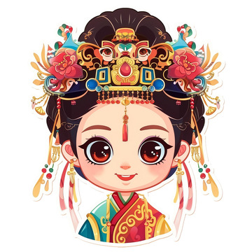 卡通戏曲人物头像