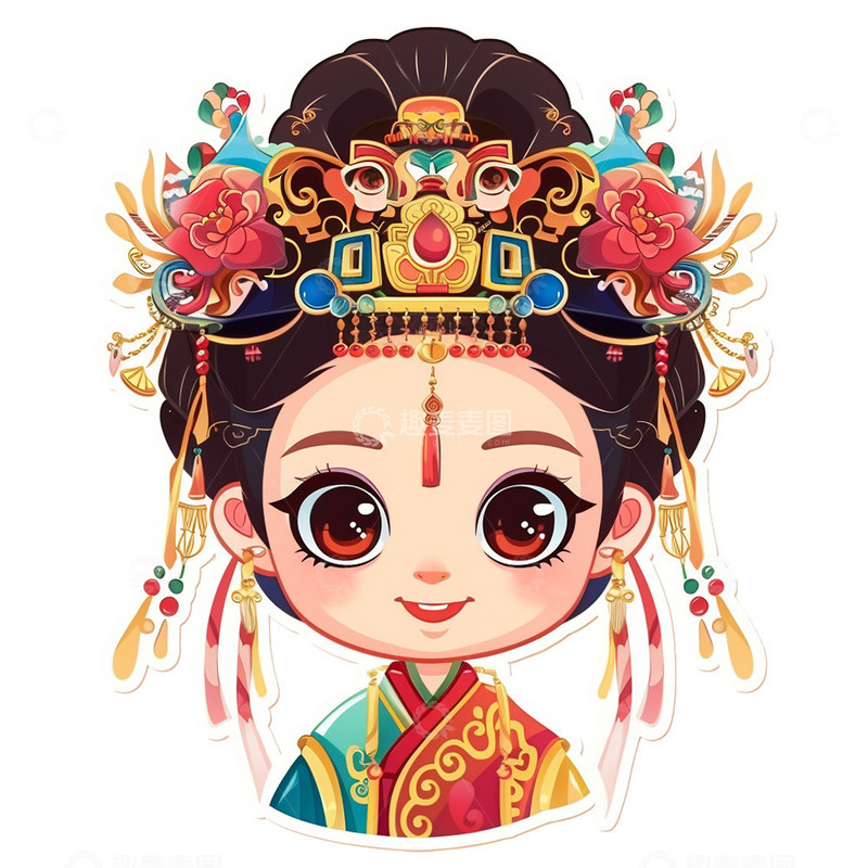 高清大图下载【趣麦麦图】卡通戏曲人物头像