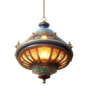 3D立体卡通吊灯欧式复古金属