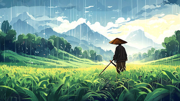农耕插图插画