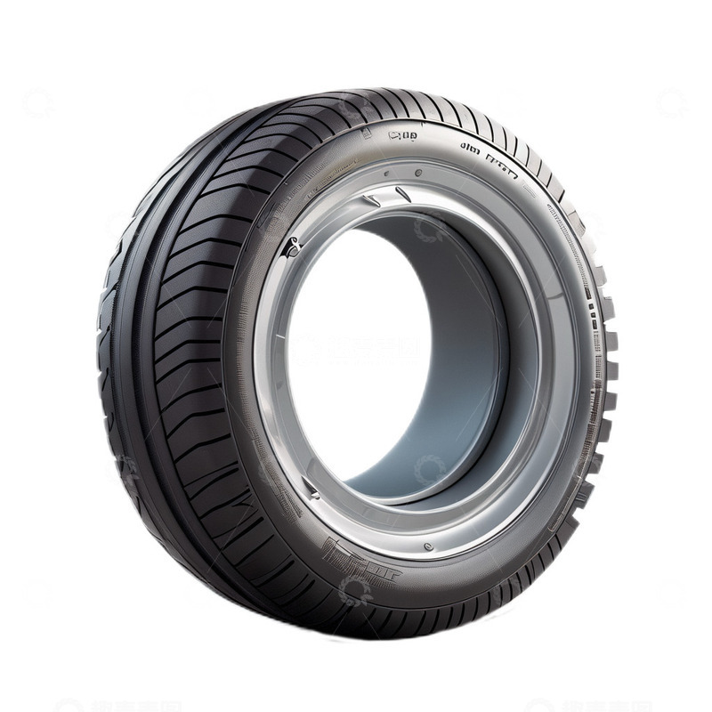 高清大图下载【趣麦麦图】3D立体卡通轮胎黑色备用胎汽车维修