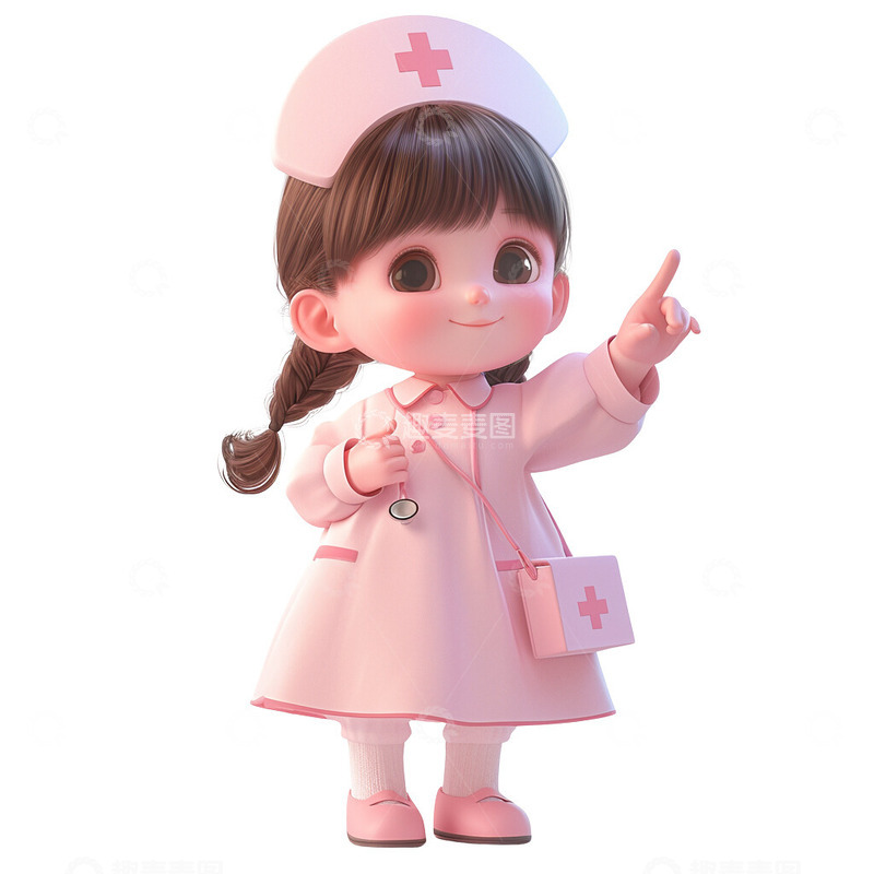 高清大图下载【趣麦麦图】-劳动节护士职业人物2