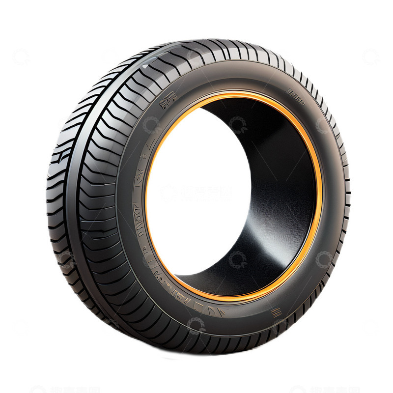 高清大图下载【趣麦麦图】3D立体卡通轮胎黑色汽车维修