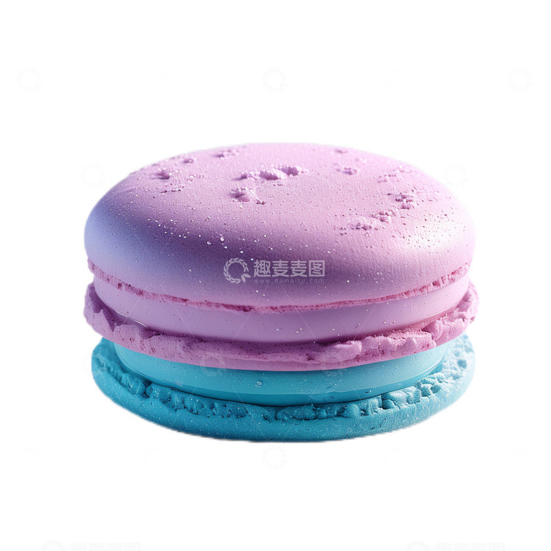高清大图下载【趣麦麦图】3D立体卡通马卡龙饼干甜品