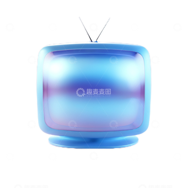 高清大图下载【趣麦麦图】3D立体卡通图标微软风电视