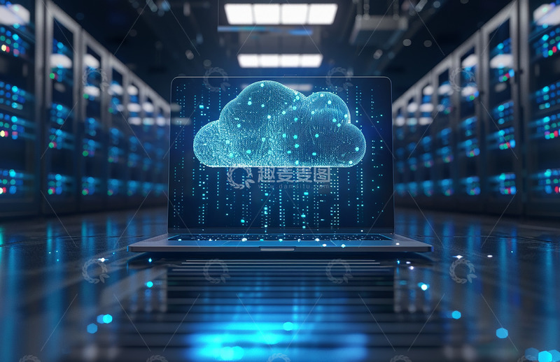 高清大图下载【趣麦麦图】蓝光科技感背景