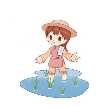 谷雨农耕场景