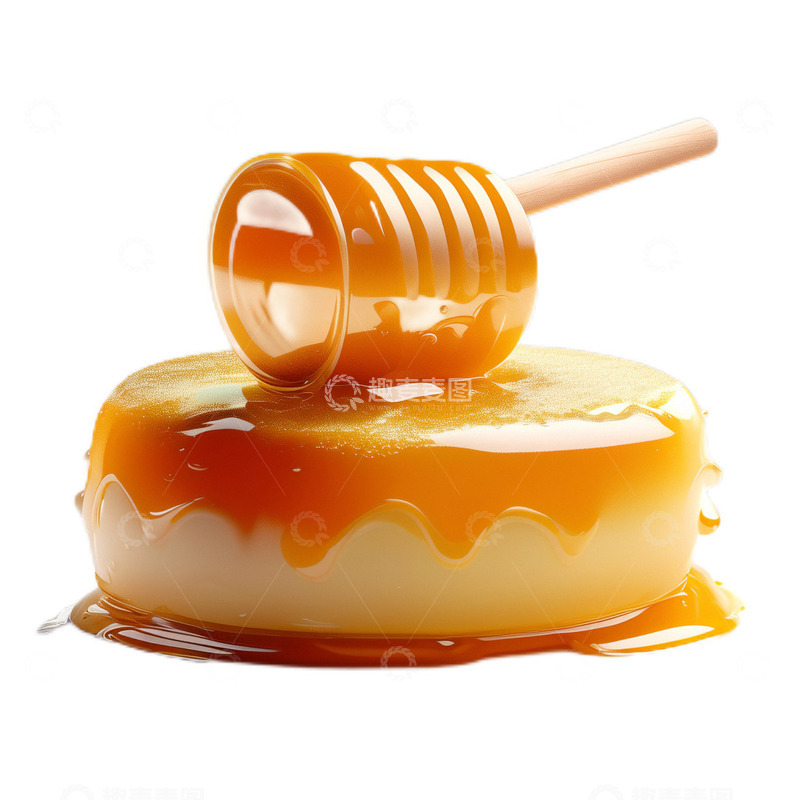高清大图下载【趣麦麦图】3D立体卡通蜂蜜蜂蜜棒食物