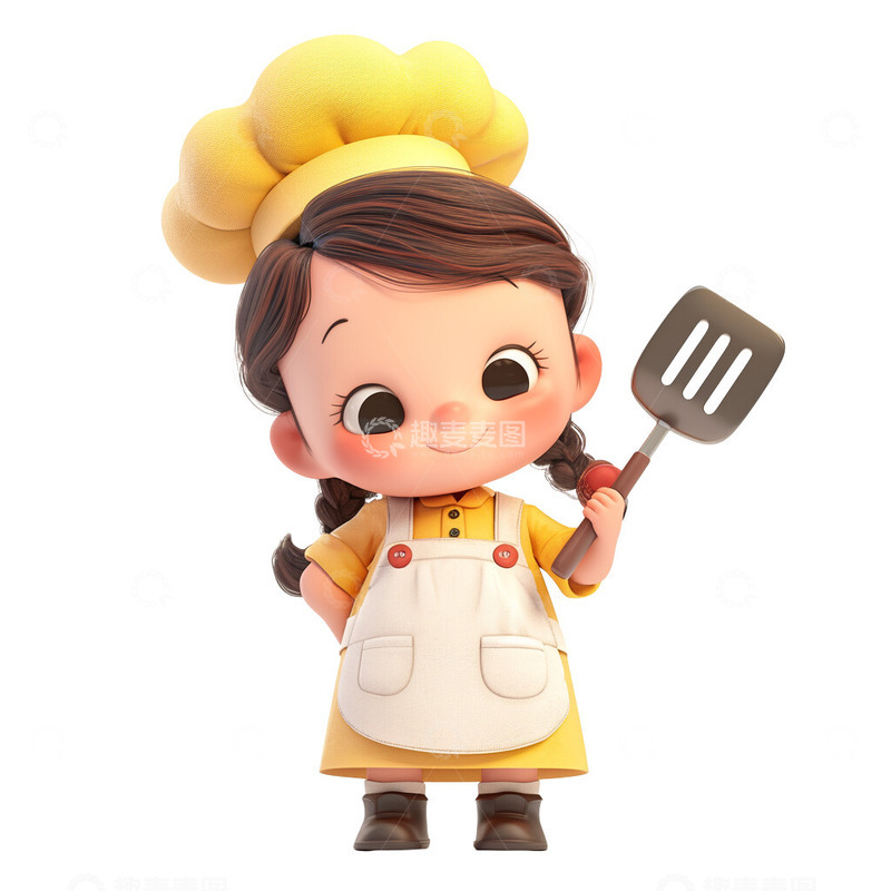 高清大图下载【趣麦麦图】可爱的小厨师