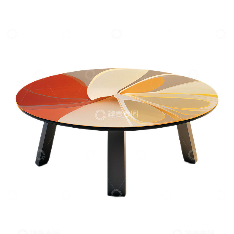高清大图下载【趣麦麦图】3D立体现代简约茶几真实