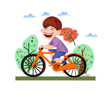 交通工具春游人物