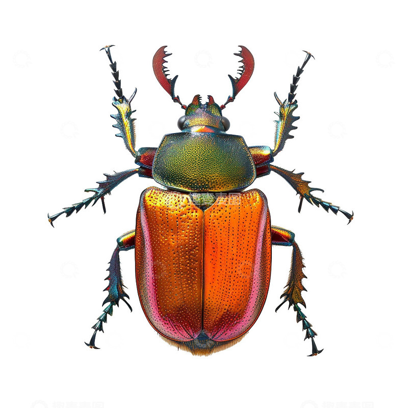 高清大图下载【趣麦麦图】昆虫标本甲虫