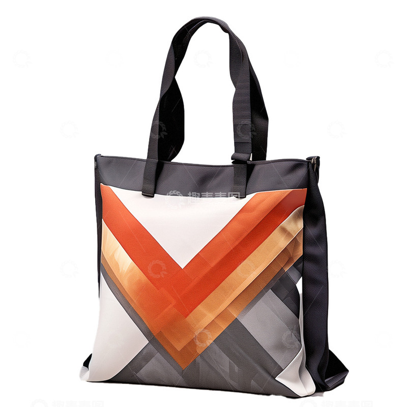 高清大图下载【趣麦麦图】几何图案时尚帆布袋