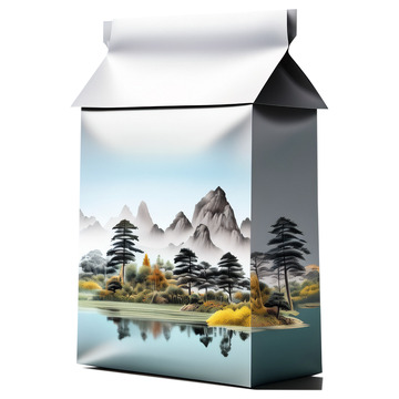 茶叶山水画包装