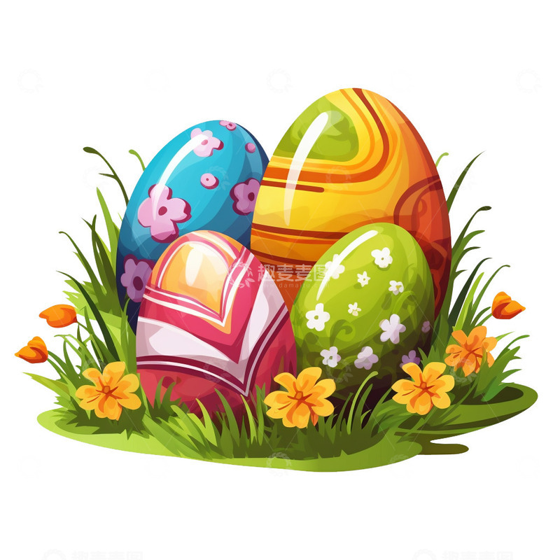 高清大图下载【趣麦麦图】复活节趣味彩蛋