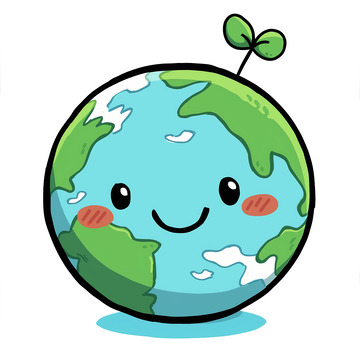 世界地球日卡通素材