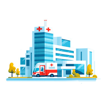 医院与救护车场景