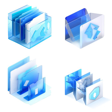 科技感文件夹图标