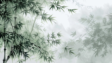 竹子水墨竹林中国风壁纸背景