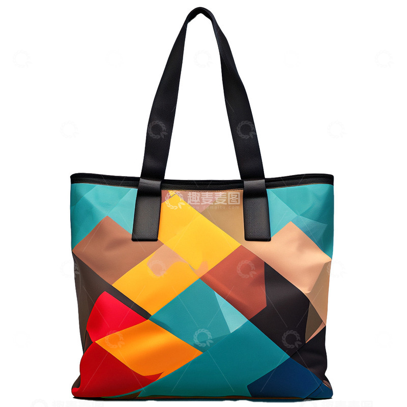 高清大图下载【趣麦麦图】时尚几何背包