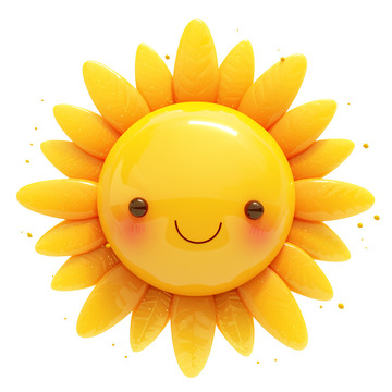 拟人化的太阳卡通